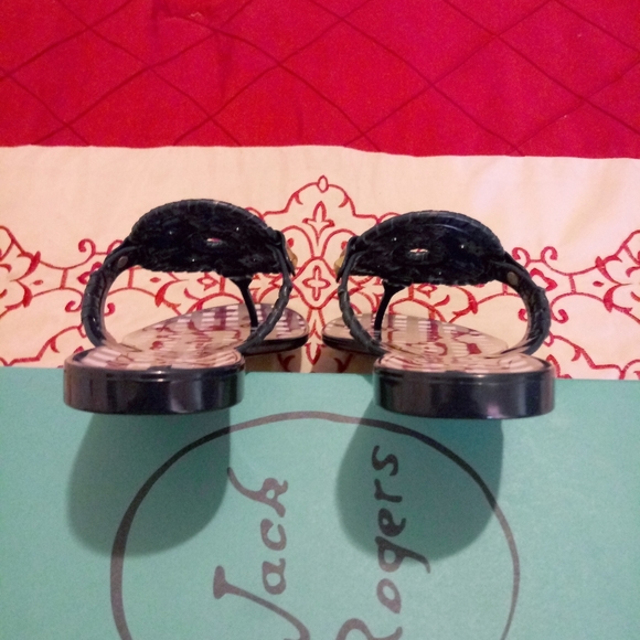 Jack Rogers Gingham Georgica Jelly Sandal - Picture 7 of 8